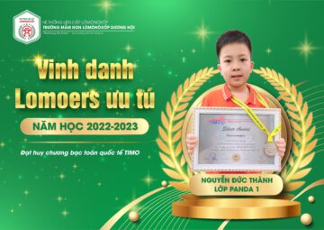 VINH DANH LOMOERS MẦM NON ƯU TÚ ĐẠT HUY CHƯƠNG BẠC KỲ THI OLYMPIC TOÁN HỌC QUỐC TẾ TIMO