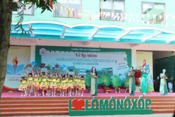 THẦY VÀ TRÒ HỆ THỐNG LIÊN CẤP LÔMÔNÔXỐP TƯNG BỪNG CHÀO MỪNG LỄ KỶ NIỆM 41 NĂM NGÀY NHÀ GIÁO VIỆT NAM 20/11
