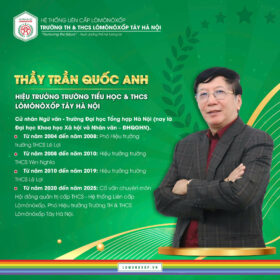 TRƯỜNG TIỂU HỌC & THCS LÔMÔNÔXỐP TÂY HÀ NỘI THÔNG BÁO HIỆU TRƯỞNG MỚI